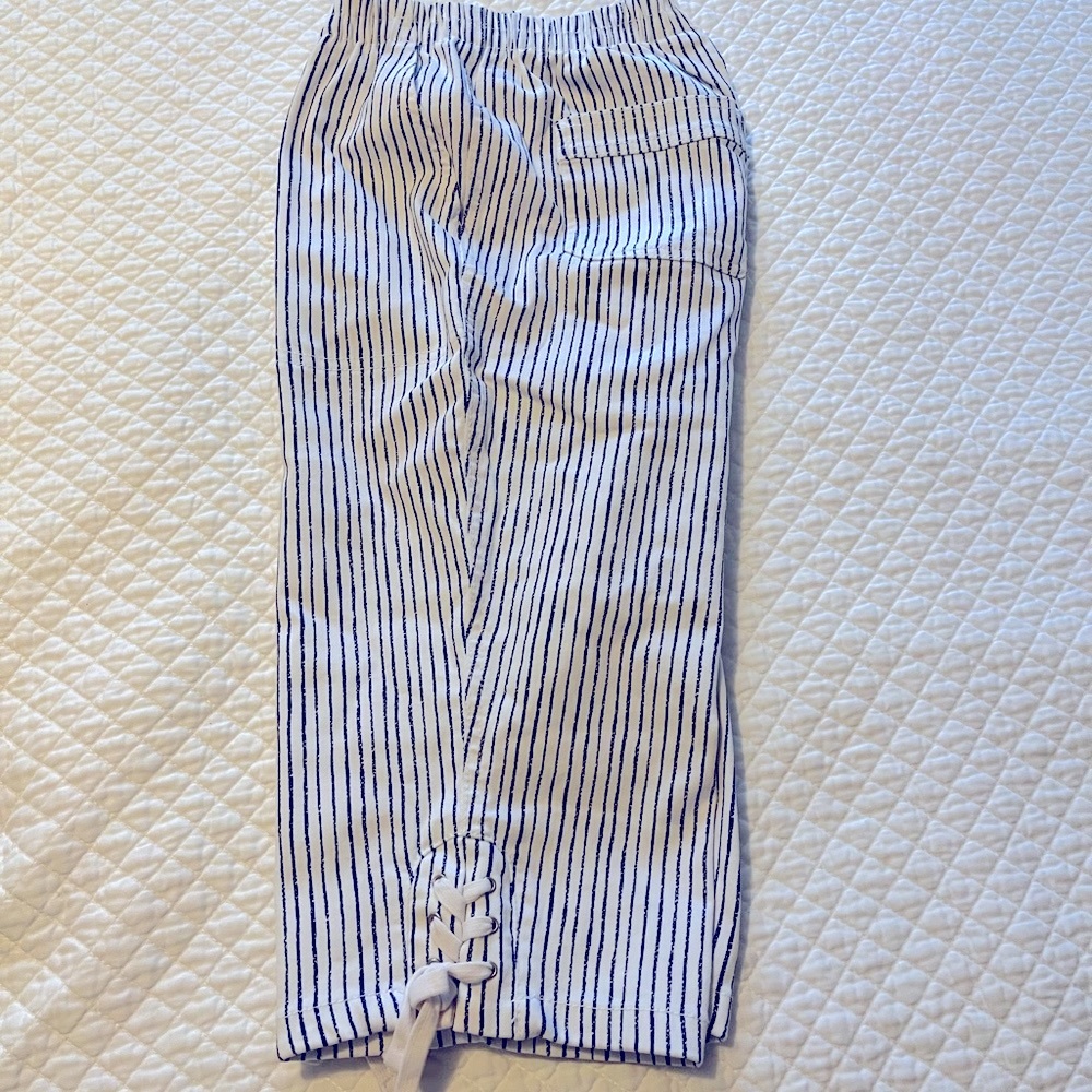 Allison Daley - CAPRIS, Like New 🌷blue and white stripe size 8 petite